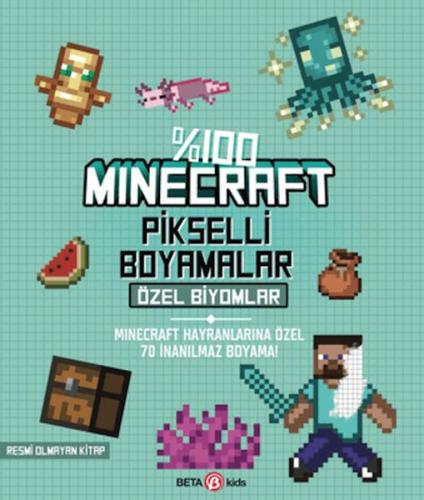 %100 Minecraft Pikselli Boyamalar Özel Biyomlar Kolektif