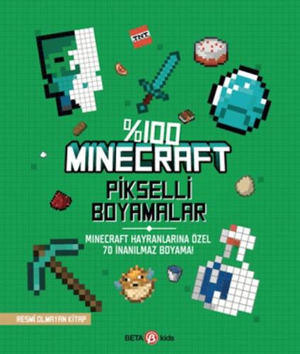 %100 Minecraft Pikselli Boyamalar Kolektif