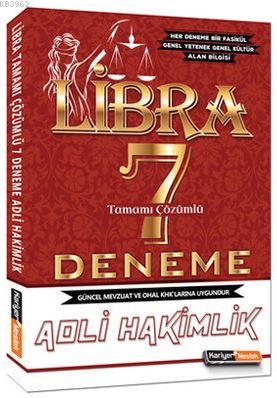 2017 Libra Adli Hakimlik Tamamı Çözümlü 7 Deneme Sınavı Kolektif