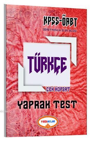 2017 ÖABT Türkçe Öğretmenliği Çek Kopart Yaprak Test Kolektif