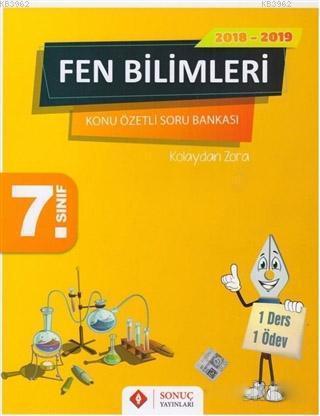 2018 - 2019 7. Sınıf Fen Bilimleri Kolaydan Zora Konu Özetli Soru Bank