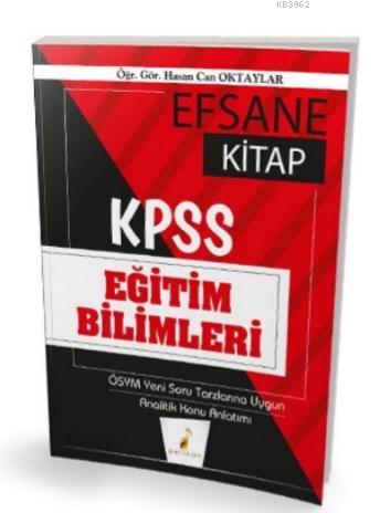 2020 KPSS Eğitim Bilimleri Efsane Kitap Konu Anlatımlı Hasan Can Oktay