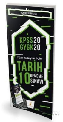 2020 KPSS Tarih 10 Deneme Sınavı Dijital Çözümlü Mükremin Karaca