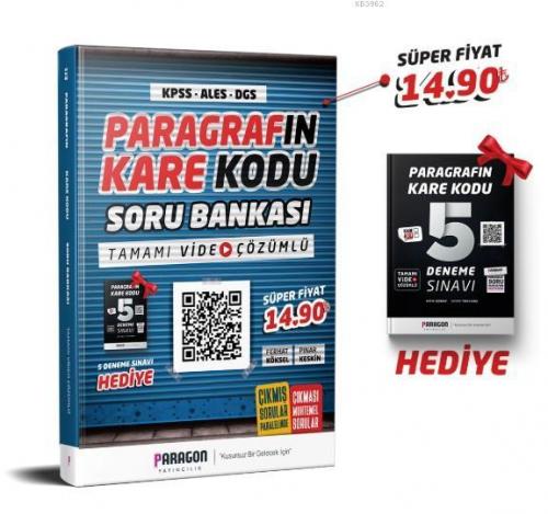 2020 Paragrafın KareKodu KPSS-ALES-DGS Tamamı Video Çözümlü Soru Banka