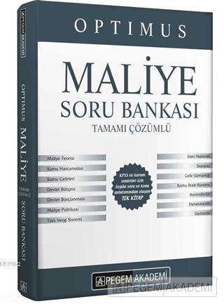 2021 KPSS A Grubu Optimus Maliye Tamamı Çözümlü Soru Bankası Kolektif