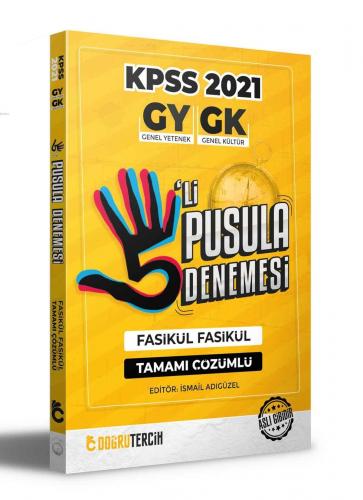 2021 KPSS Genel Yetenek Genel Kültür Çözümlü 5'li Pusula Denemesi İsma