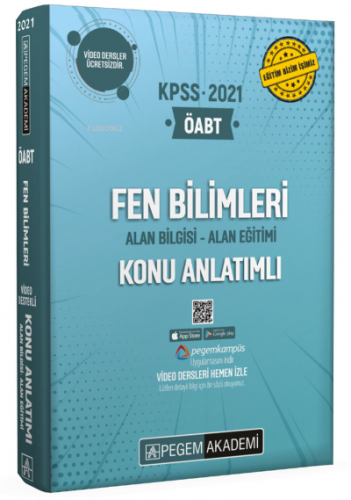 2021 KPSS ÖABT Fen Bilimleri Video Destekli Konu Anlatımlı Modüler Set