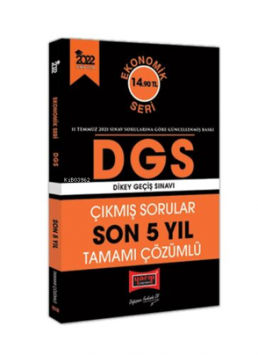 2022 DGS Ekonomik Seri Son 5 Yıl Tamamı Çözümlü Çıkmış Sorular Kolekti