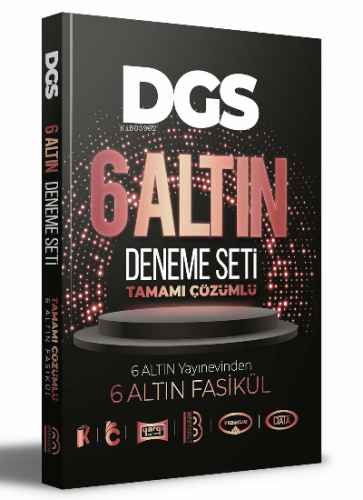 2022 DGS Tamamı Çözümlü 6 Altın Deneme Kolektif