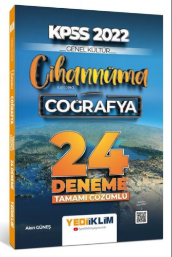 2022 KPSS Cihannüma Genel Kültür Coğrafya Tamamı Çözümlü 24 Deneme Kol