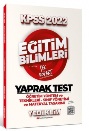 2022 KPSS Eğitim Bilimleri Öğretim Yöntem ve Teknikleri - Sınıf Yöneti