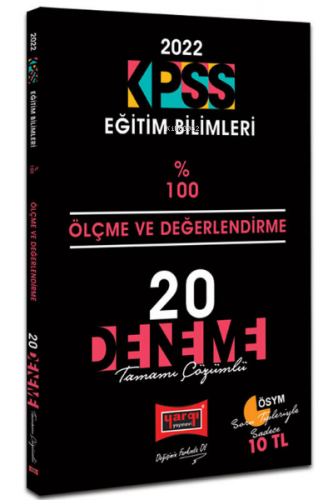 2022 KPSS Eğitim Bilimleri Ölçme Ve Değerlendirme Tamamı Çözümlü 20 De