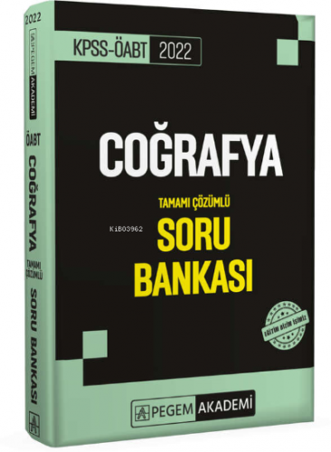 2022 KPSS ÖABT Coğrafya Tamamı Çözümlü Soru Bankası Kolektif