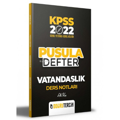 2022 KPSS Vatandaşlık Pusula Defter Ders Notları Ali Koç