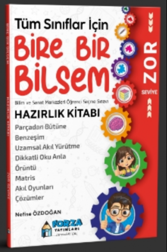 2022 Tüm Sınıflar İçin Bire Bir Bilsem Zor Seviye Hazırlık Kitapları K