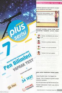 7.Sınıf Plus Serisi Fen Bilimleri Yaprak Test