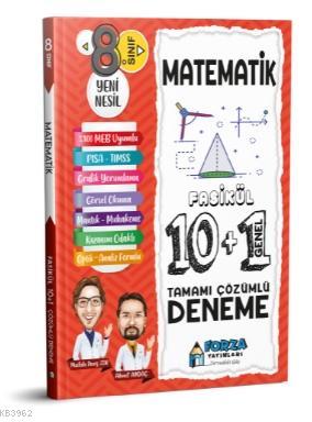 8. Sınıf LGS Matematik Tamamı Çözümlü Fasikül 10 Branş 1 Genel Deneme 