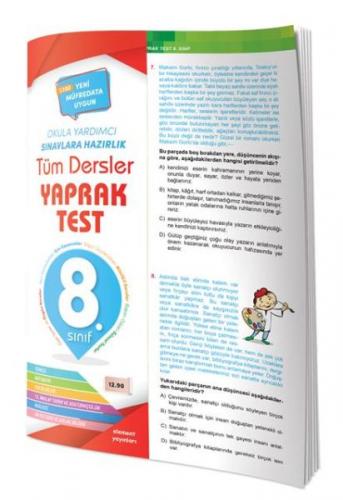 8. Sınıf Tüm Dersler Yaprak Test Komisyon