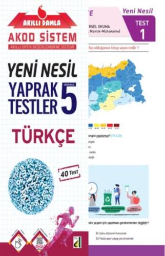 Akıllı Damla Türkçe Yeni Nesil Yaprak Testler-5. Sınıf Komisyon