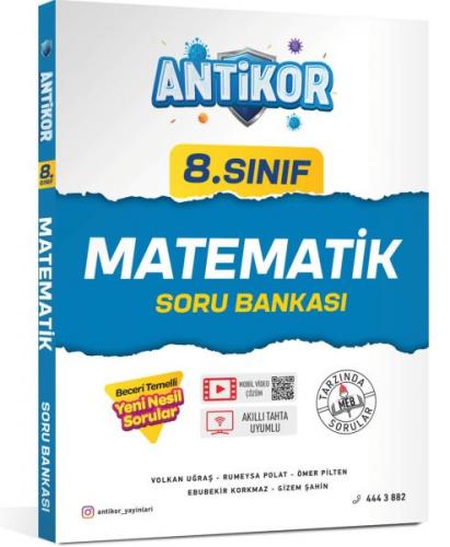 Antikor 8.Sınıf Matematik Soru Bankası Volkan Uğraş