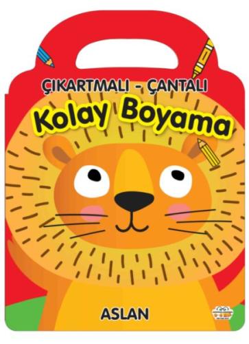 Aslan - Çıkartmalı-Çantalı Kolay Boyama Kolektif