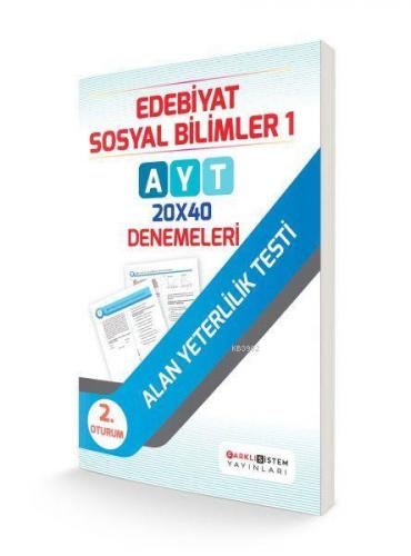 AYT 2. Oturum Edebiyat Sosyal Bilimler 1 - 20x40 Denemeleri Kolektif