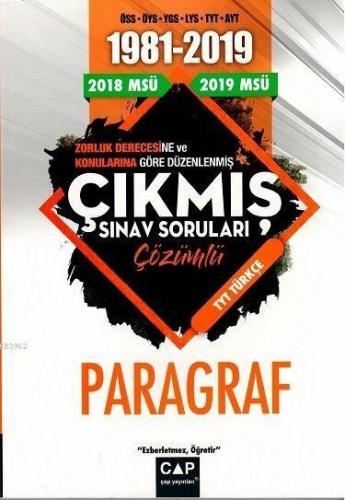 Çap Yayınları TYT Türkçe Paragraf Çözümlü Çıkmış Sınav Soruları Çap