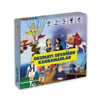 Çocuklara Okumayı Sevdiren Kahramanlar Seti - Aktivite Eğitici Kitap K