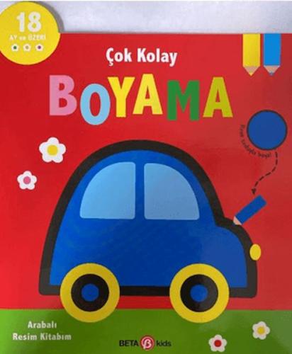 Çok Kolay Boyama Arabalı Resim Kitabım Kolektif