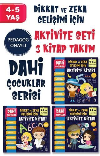 Dahi Çocuklar Serisi Aktivite Seti 4-5 Yaş - (3 Kitap Takım) Kolektif