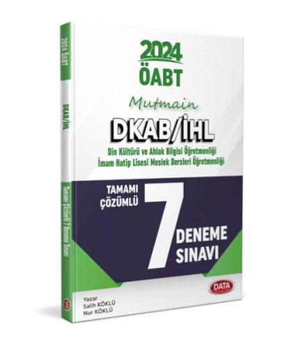 Data Öabt Mutmain Dkab/İhl Tamamı Çözümlü 7 Deneme Sınavı Salih Köklü