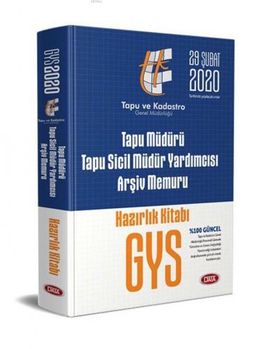 Data Yayınları GYS Tapu Müdürü Tapu Sicil Müdür Yardımcısı Arşiv Memur