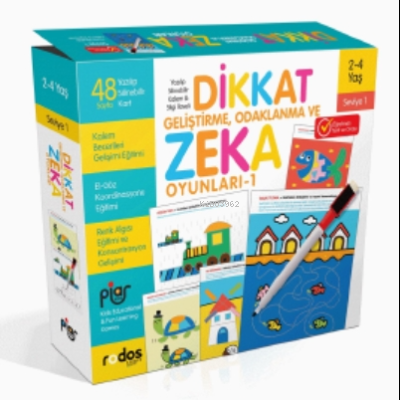 Dikkat Geliştirme, Odaklanma ve Zeka Oyunları / Seviye 1 / 2-4 Yaş