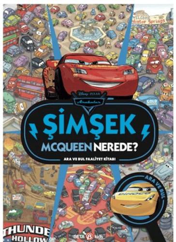 Disney Arabalar Şimşek Mcqueen Nerede? Ara ve Bul Faaliyet Kitabı Koll