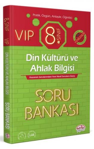 Editör 8. Sınıf VIP Din Kültürü ve Ahlak Bilgisi Soru Bankası