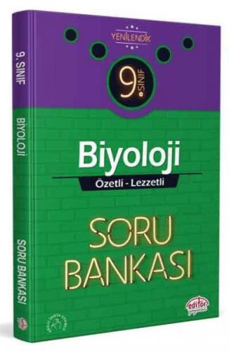 Editör 9. Sınıf Biyoloji Özel Lezzetli Soru Bankası (YENİ)