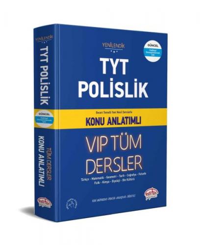 Editör TYT Polislik VIP Tüm Dersler Konu Anlatımlı Turğut Meşe