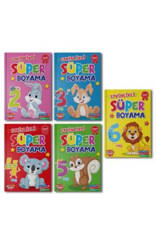 Etkinlikli Süper Boyama Seti – 5 Kitap Takım