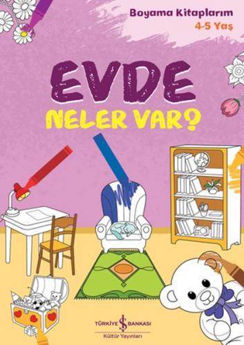 Evde Neler Var? - Boyama Kitaplarım 4-5 Yaş