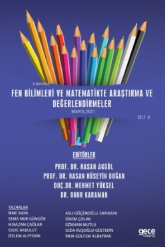 Fen Bilimleri Ve Matematikte Araştırma Ve Değerlendirmeler Cilt Ii Meh