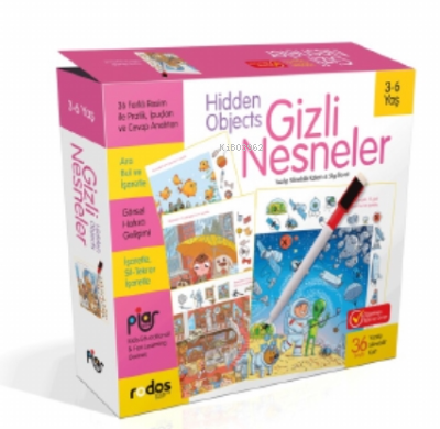 Gizli Nesneler-Hidden Objects / 3-6 Yaş / Gizli Resmi Bul ve İşaretle