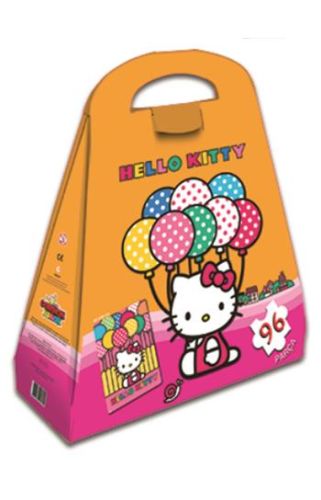 Hello Kitty Çantalı Yap Boz Balon 96 Parça Puzzle (40619) Kolektif