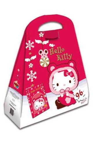 Hello Kitty Çantalı Yap Boz Kırmızı Pelerin 96 Parça Puzzle (40644) Ko