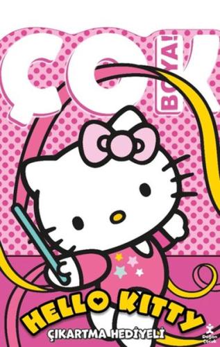 Hello Kitty - Çok Boya! Çıkartmalı Dev Boyama Kitabı Kolektif