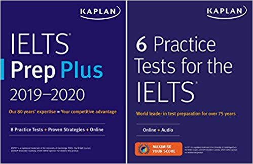 IELTS Prep Set (2019-2020): 2 Books + Online (Kaplan Test Prep) Kolekt