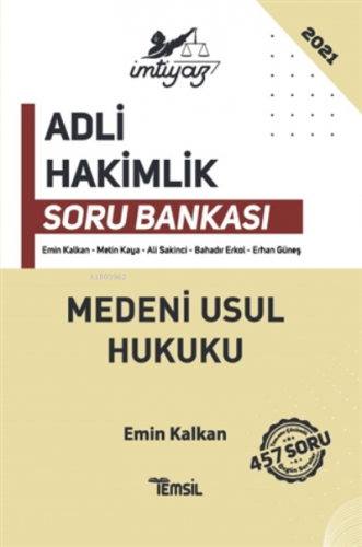 Imtiyaz Medeni Usul Hukuku Adli Hakimlik Soru Bankası Emin Kalkan