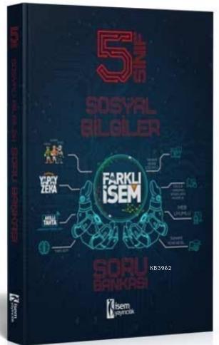 İsem 2021 5.Sınıf Farklı İsem Sosyal Bilgiler Soru Bankası İsem Yayınc