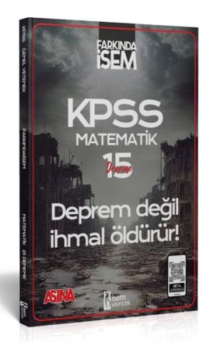 İsem Yayıncılık 2024 Farkında İsem Kpss Aşina Matematik 15 Deneme Komi