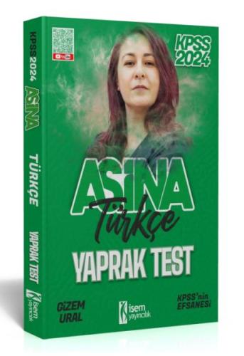 İsem Yayıncılık 2024 Kpss Aşina Türkçe Çek-Kopart Yaprak Test Gizem Ur