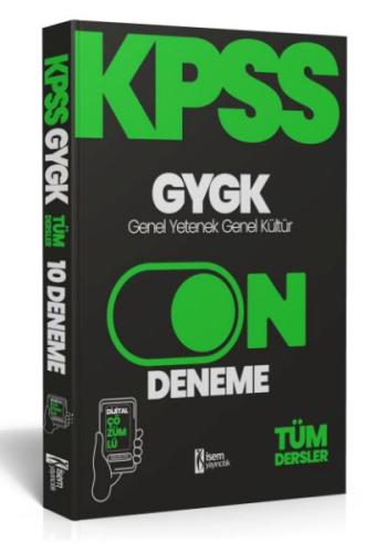 İsem Yayıncılık 2024 Kpss Genel Yetenek Genel Kültür 10 Deneme Dijital